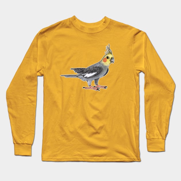 Cockatiel bird Long Sleeve T-Shirt by Savousepate